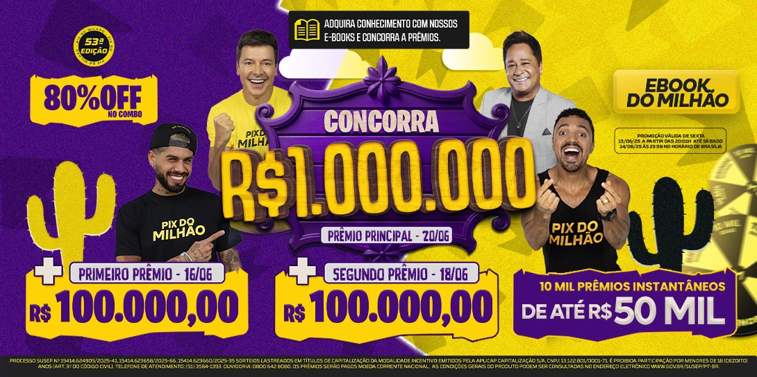PIX DO MILHÃO - É HOJE! R$1.000.000